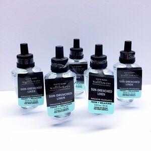 Bath & Body Works SUN-DRENCHED LINEN Wallflowers Home Fragrance Refill (5 Pcs)